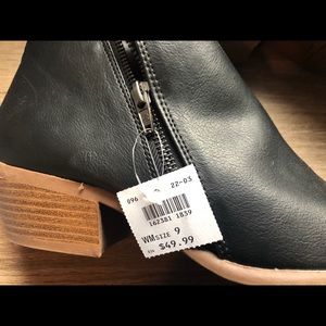 Brand new, black booties!